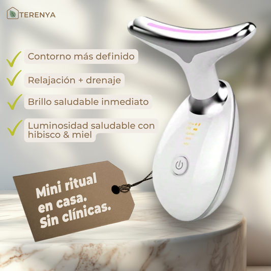 LIFTING BLOOM™ - Pack Masajeador Rostro + Crema Reafirmante Hibisco y Miel