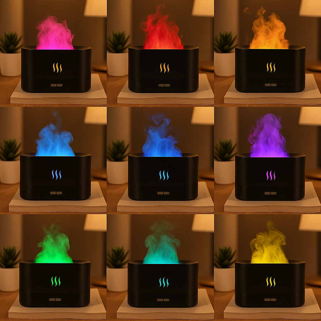 FlamaZen Difusor Aromaterapia Efecto Llama + GUÍA GRATIS