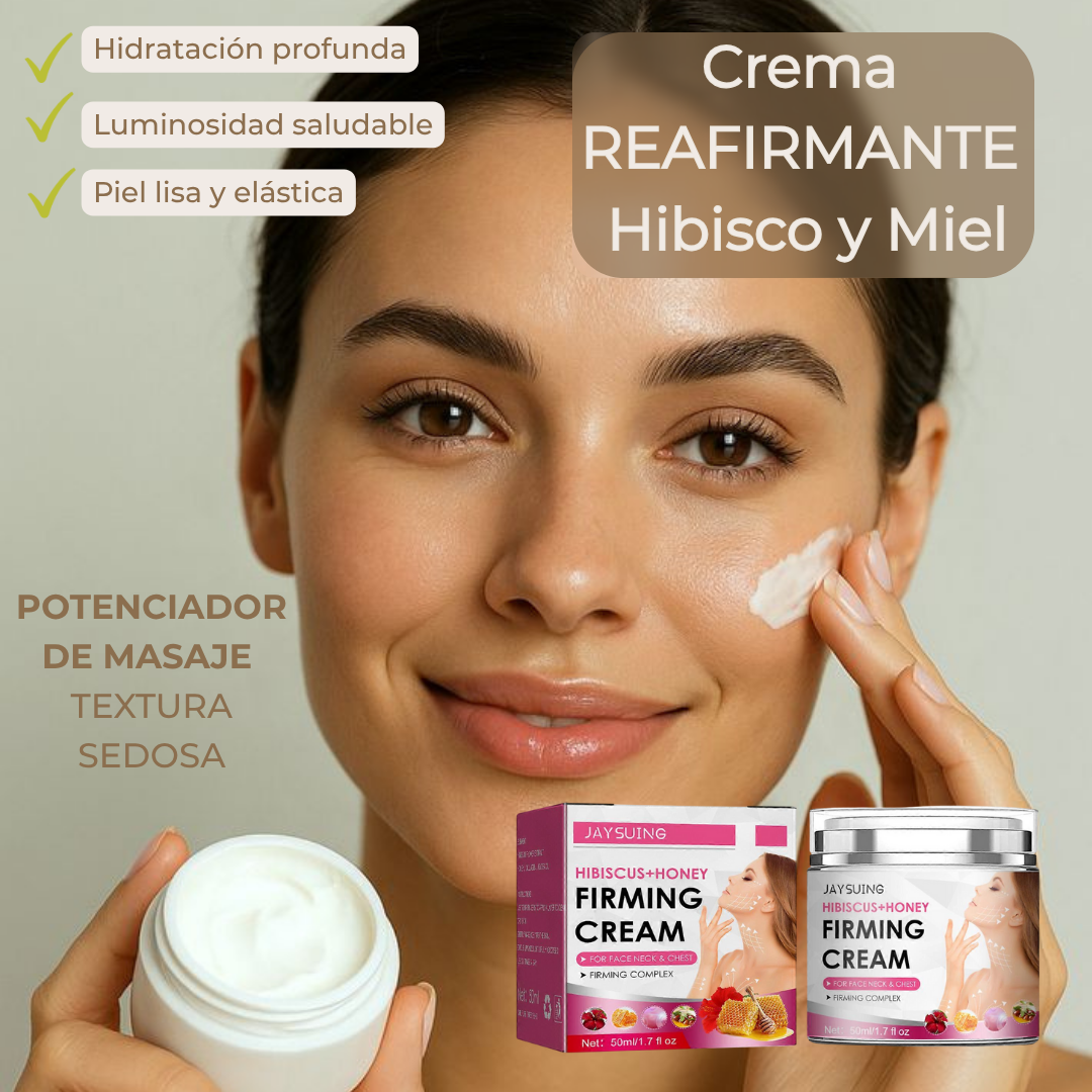 LIFTING BLOOM™ - Pack Masajeador Rostro + Crema Reafirmante Hibisco y Miel