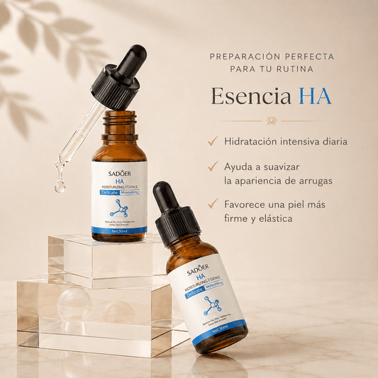 Esencia Hidratante Hialurónica HA – Hidratación Profunda y Antiedad (30g) - Terenya