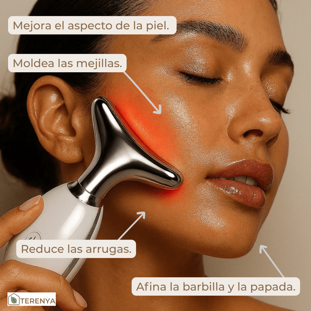 LIFTING BLOOM™ - Pack Masajeador Rostro + Esencia Hidratante Hialurónica HA - Terenya