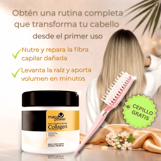 Lux Hair Repair™ Mascarilla Reparadora + Cepillo Voluminizador Gratis - Terenya