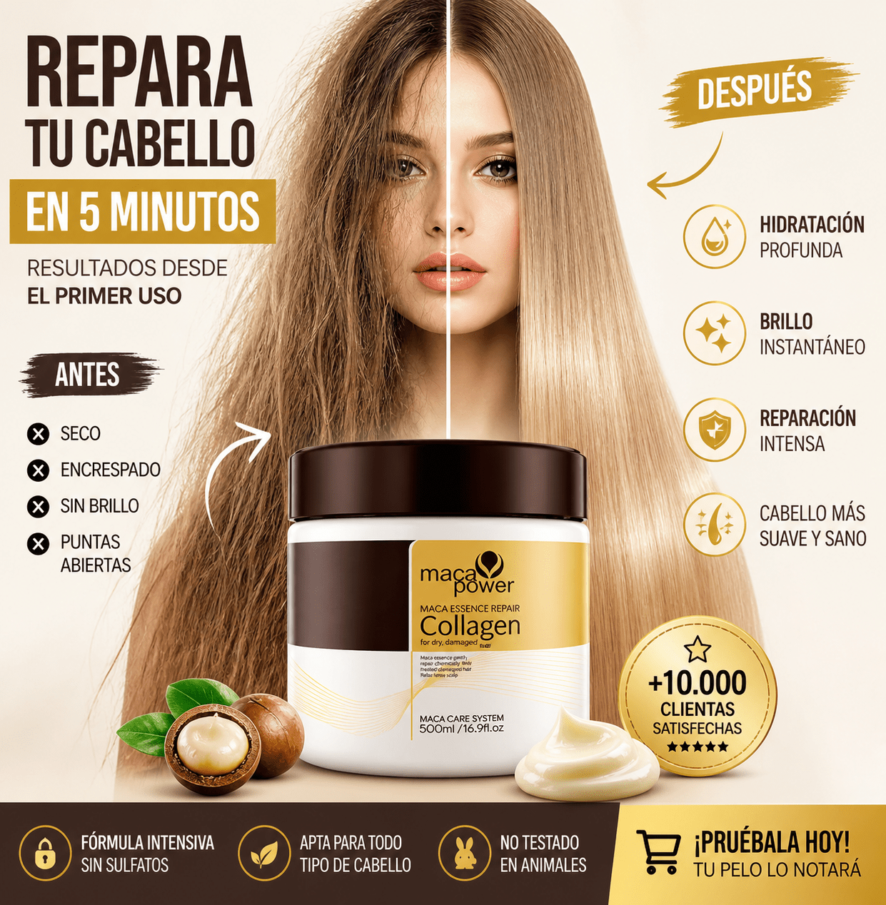 Mascarilla Capilar Reparación 500ml - Terenya